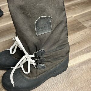 Sorel Black and Brown Men's Boots